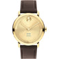 Emory Goizueta Business School Men's Movado BOLD Gold with Chocolate Leather Strap Shot #2