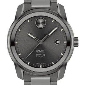 Emory Goizueta Business School Men's Movado BOLD Gunmetal Grey with Date Window Shot #1