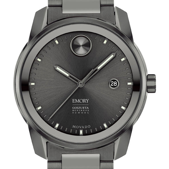 Emory Goizueta Business School Men's Movado BOLD Gunmetal Grey with Date Window Shot #1