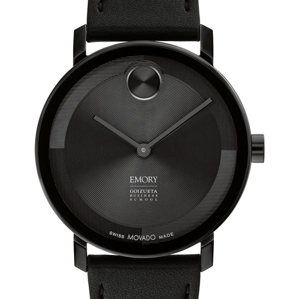 Emory Goizueta Business School Men's Movado BOLD with Black Leather Strap Shot #1