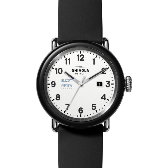 Emory Goizueta Business School Shinola Watch, The Detrola 43mm White Dial at M.LaHart &amp; Co. Shot #2