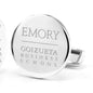 Emory Goizueta Cufflinks in Sterling Silver Shot #2