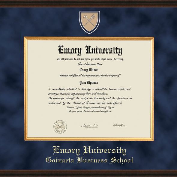 Emory Goizueta Diploma Frame - Excelsior Shot #2