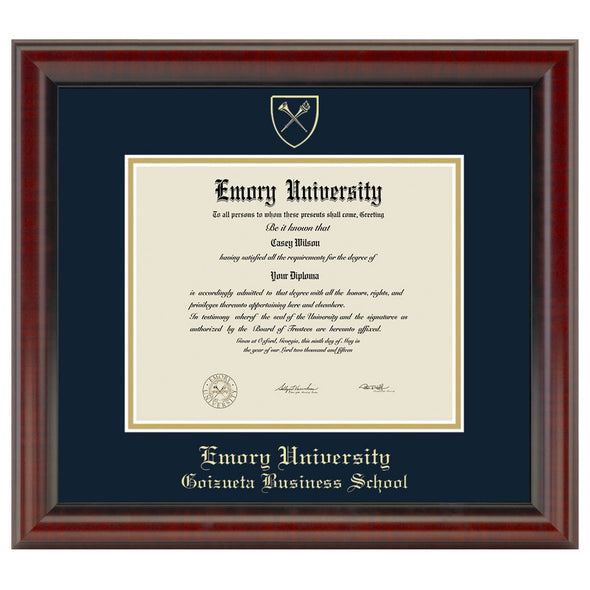 Emory Goizueta Diploma Frame, the Fidelitas Shot #1