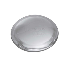 Emory Goizueta Glass Dome Paperweight by Simon Pearce Shot #1