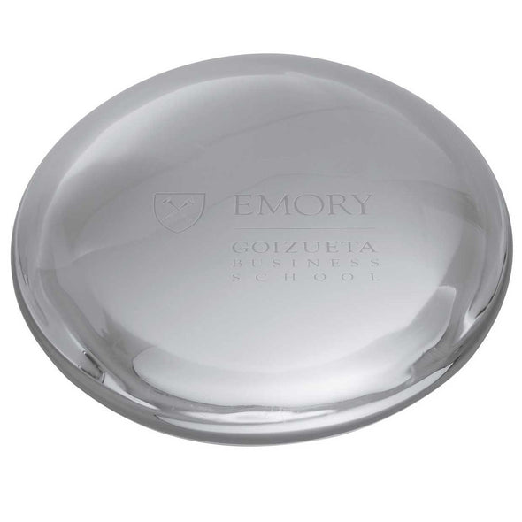 Emory Goizueta Glass Dome Paperweight by Simon Pearce Shot #2