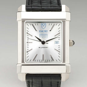 Emory Goizueta Men's Collegiate Watch with Leather Strap Shot #1