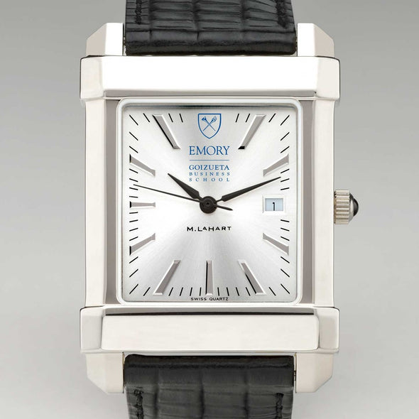 Emory Goizueta Men's Collegiate Watch with Leather Strap Shot #1