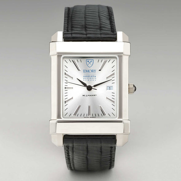 Emory Goizueta Men's Collegiate Watch with Leather Strap Shot #2