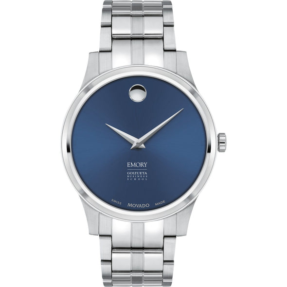 Emory Goizueta Men's Movado Collection Stainless Steel Watch with Blue Dial Shot #2
