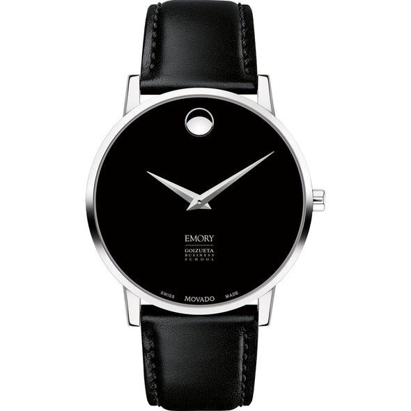 Emory Goizueta Men's Movado Museum with Leather Strap Shot #2