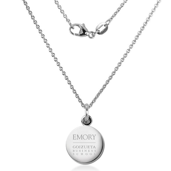 Emory Goizueta Necklace with Charm in Sterling Silver Shot #2