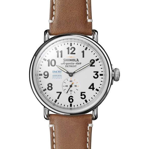 Emory Goizueta Shinola Watch, The Runwell 47 mm White Dial Shot #2