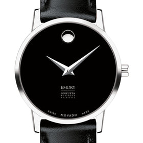 Emory Goizueta Women's Movado Museum with Leather Strap Shot #1