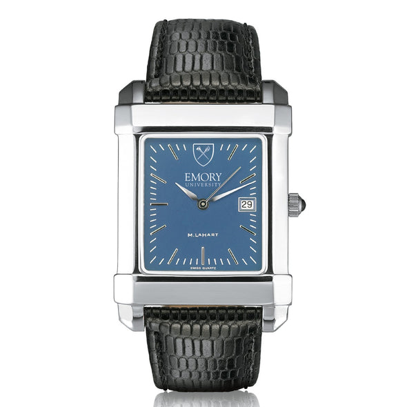 Emory Men&#39;s Blue Quad Watch with Leather Strap Shot #2