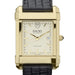 Emory Men's Gold Quad with Leather Strap