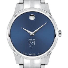 Emory Men's Movado Collection Stainless Steel Watch with Blue Dial Shot #1