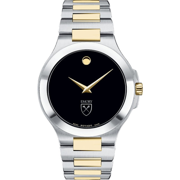 Emory Men&#39;s Movado Collection Two-Tone Watch with Black Dial Shot #2