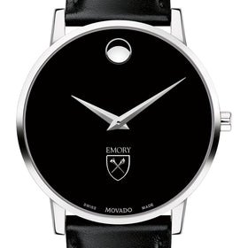 Emory Men&#39;s Movado Museum with Leather Strap Shot #1