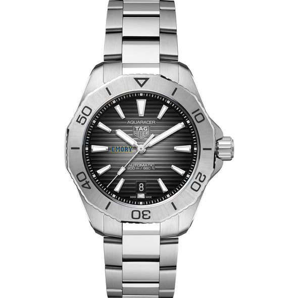 Emory Men's TAG Heuer Steel Automatic Aquaracer with Black Dial Shot #2