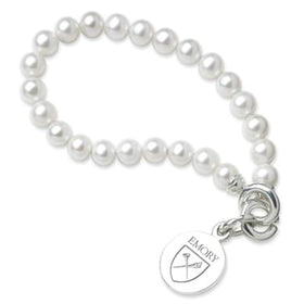 Emory Pearl Bracelet with Sterling Silver Charm Shot #1