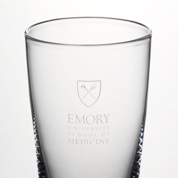 Emory School of Medicine Ascutney Pint Glasses by Simon Pearce Shot #2