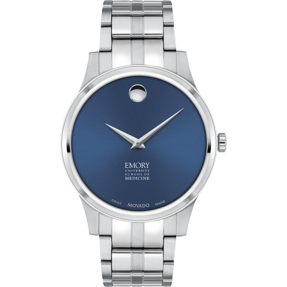 Emory School of Medicine Men's Movado Collection Stainless Steel Watch with Blue Dial Shot #2