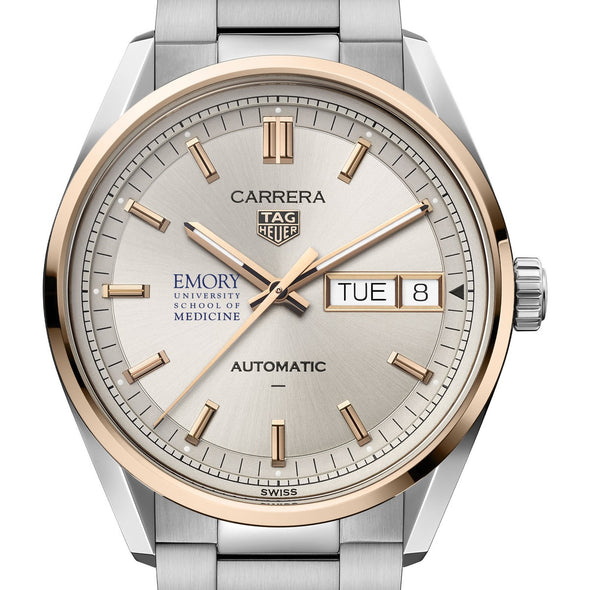 Emory School of Medicine TAG Heuer Carrera Automatic Day-Date 18K 5N Rose Gold Shot #1