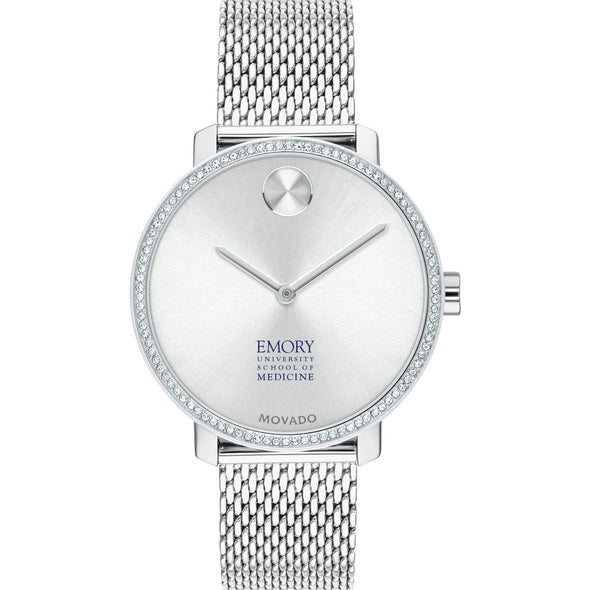 Emory School of Medicine Women's Movado Bold with Crystal Bezel & Mesh Bracelet Shot #2