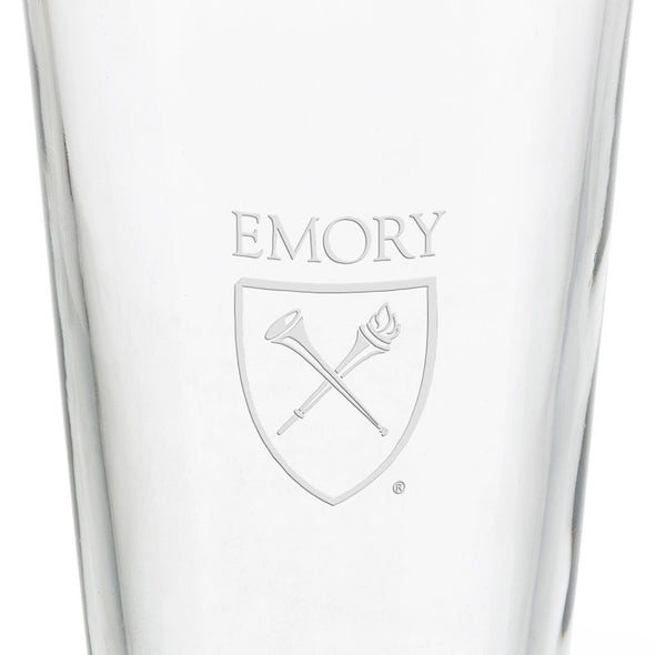 Emory University 16 oz Pint Glass Shot #3