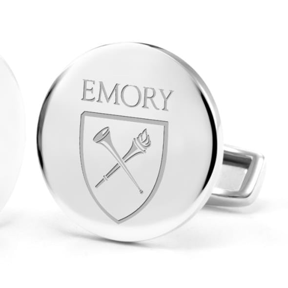 Emory University Cufflinks in Sterling Silver Shot #2