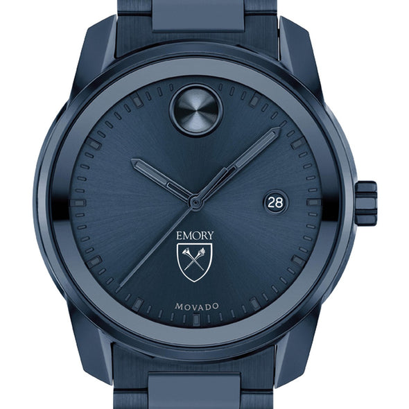 Emory University Men&#39;s Movado BOLD Blue Ion with Date Window Shot #1