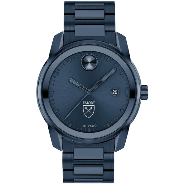 Emory University Men&#39;s Movado BOLD Blue Ion with Date Window Shot #2