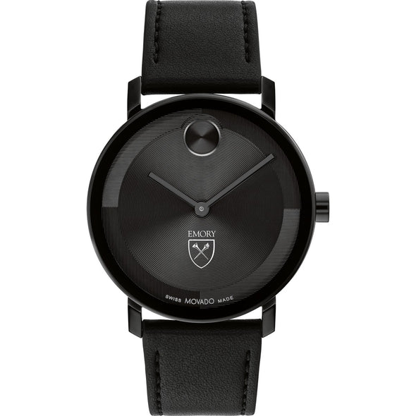 Emory University Men's Movado BOLD with Black Leather Strap Shot #2
