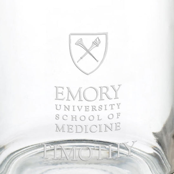 Emory University School of Medicine 13 oz Glass Coffee Mug Shot #3