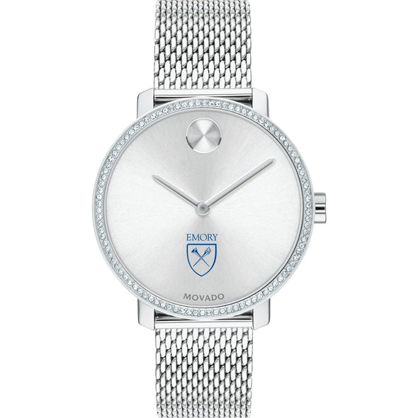 Emory Women's Movado Bold with Crystal Bezel & Mesh Bracelet Shot #2