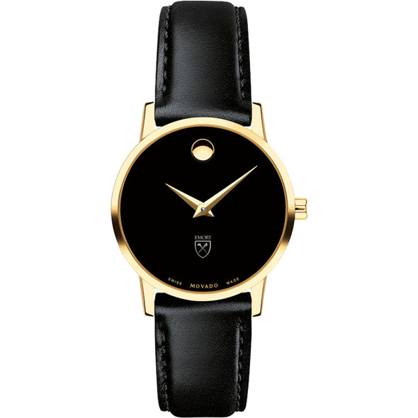 Emory Women&#39;s Movado Gold Museum Classic Leather Shot #2