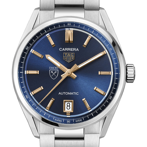 Emory Women's TAG Heuer Steel Carrera Automatic with Blue Dial Shot #1
