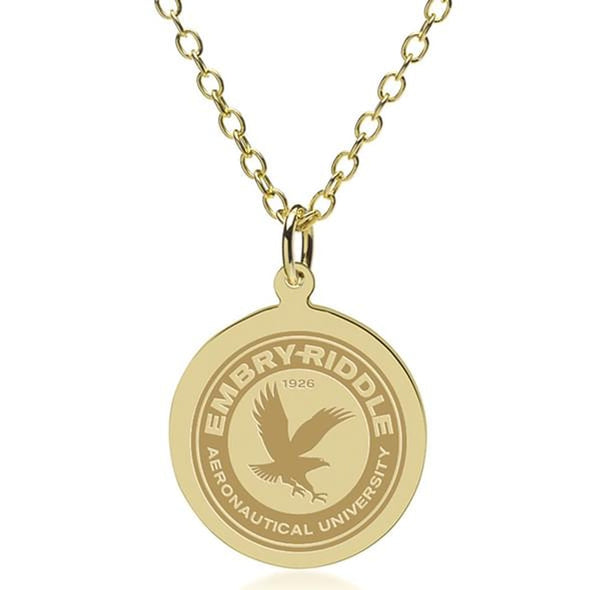 ERAU 14K Gold Pendant & Chain Shot #1