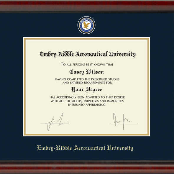 ERAU Diploma Frame - Masterpiece Shot #2