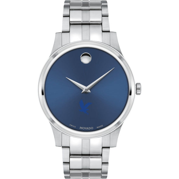 ERAU Men's Movado Collection Stainless Steel Watch with Blue Dial Shot #2