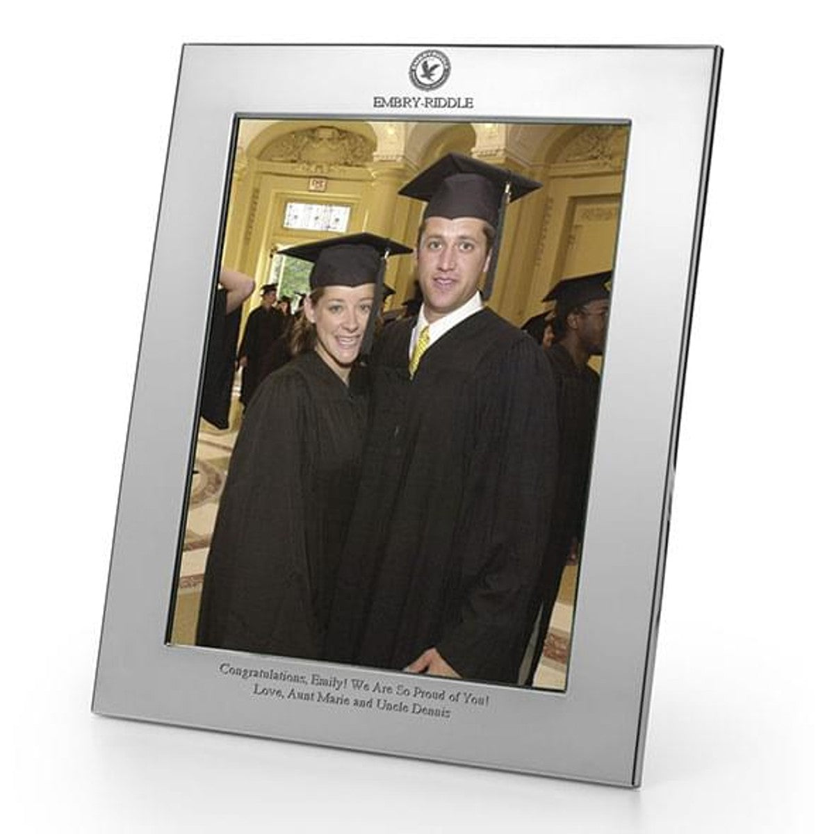 ERAU Polished Pewter 8x10 Picture Frame - Graduation Gift Selection | M ...