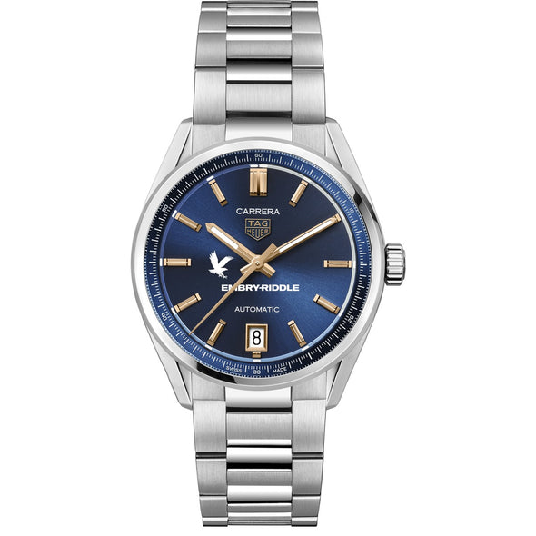 ERAU Women's TAG Heuer Steel Carrera Automatic with Blue Dial Shot #2