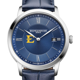 ETSU Men's Baume et Mercier 40mm Classima Quartz Watch with Blue Dial & Dark Blue Leather Strap Shot #1