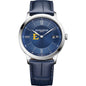 ETSU Men's Baume et Mercier 40mm Classima Quartz Watch with Blue Dial & Dark Blue Leather Strap Shot #2