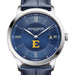 ETSU Men's Baume et Mercier 40mm Classima Quartz Watch with Blue Dial & Dark Blue Leather Strap