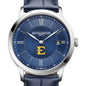 ETSU Men's Baume et Mercier 40mm Classima Quartz Watch with Blue Dial & Dark Blue Leather Strap Shot #1