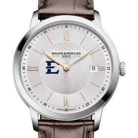 ETSU Men's Baume et Mercier 40mm Classima Quartz Watch with Silver Dial & Dark Brown Leather Strap Shot #1