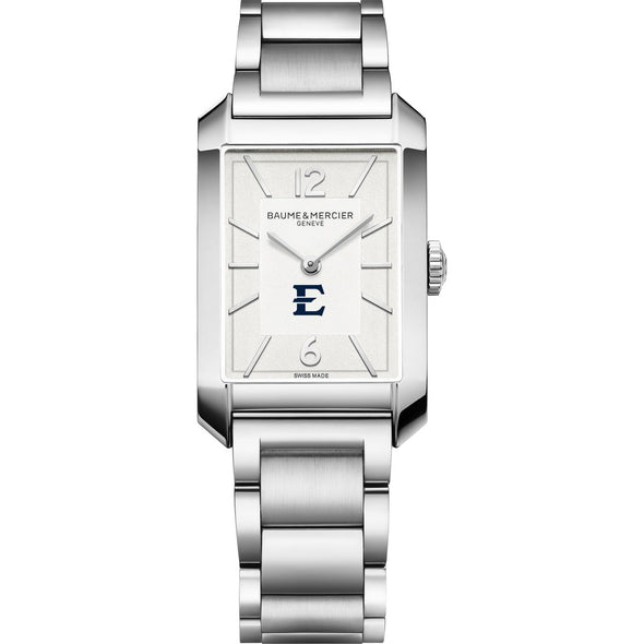 ETSU Men's Baume et Mercier 43X27mm Hampton Watch with Silver Dial & Bracelet Shot #2