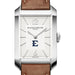 ETSU Men's Baume et Mercier 43X27mm Hampton Watch with Silver Dial & Tan Leather Strap